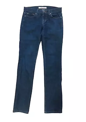 J Brand Pencil Leg Jeans 912 Pure Blue Denim Stretch Dark Wash Low Rise Size 25 • $23.96