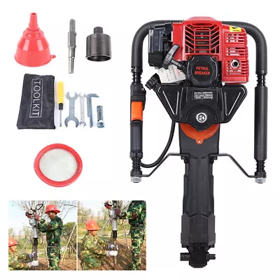 52cc Petrol Pilling Machine Driver Portable Gas Powered Fence Post Pounder • $310.66