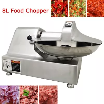 Commercial 110V Food Chopper Processor 8L Capacity Electric Meat Grinder Cutter • $1508.55