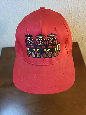 Vintage Marc Tetro Red Mounties Embroidered Baseball Cap Canada Leather Strap... • $14.99