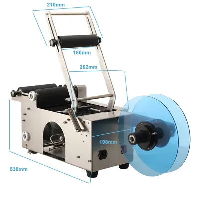 MT-50 Semi-Automatic Labeler Round Bottle Labeling Machine 15-50 Pcs/min • $379