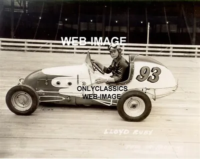 1948 Polo Grounds Board Track Speedway Lloyd Ruby Midget Auto Racing 8x10 Photo • $14.41