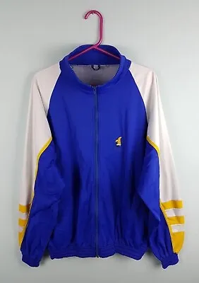 Vtg 90s Colourful Sponsor Sports Festival Tracksuit Top Shellsuit Jacket Xl • £12.99