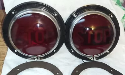 KD 245F Flush Mounting Red Jumbo Stop Lite LS231 Lens Rare Vintage Classic  • $150