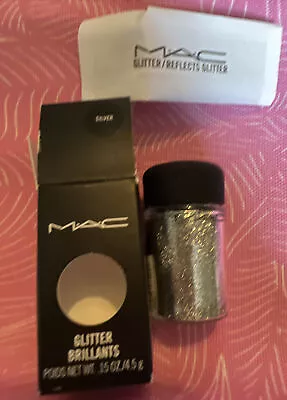 £9.99 • Buy MAC SILVER Glitter Brilliants Pigment NEW In Box Eye Shadow Full Size Genuine