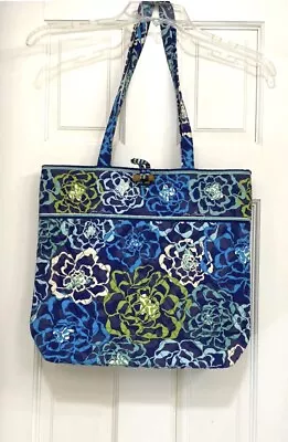 Vera Bradley Bag Purse Tote Katalina Blues Blue Floral • $14.99