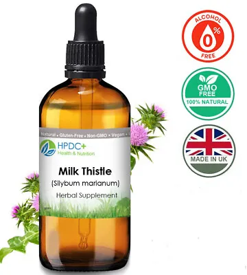 Organic Milk Thistle Tincture Alcohol Free • £11.95