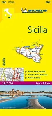 £5.99 • Buy Sicily - Michelin Local Map 365 Map 9782067126749 | Brand New | Free UK Shipping