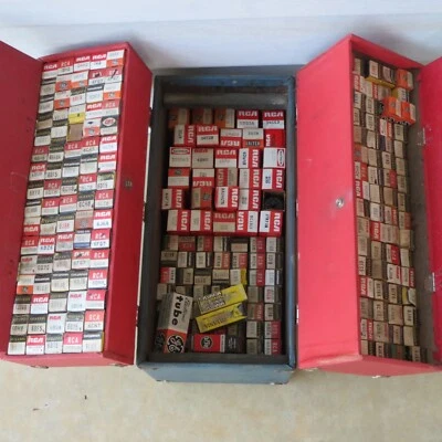 $250 • Buy Vintage Rca Tv Radio Repairman Case Loaded With 251 Vacuum Tubes
