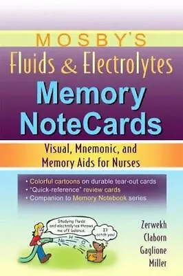 Mosby's Fluids And Electrolytes Memory Notecards : Visual Mnemonic And Memory  • $8.04
