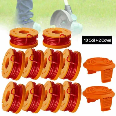 £9.99 • Buy Strimmer Line Spool W/ Spare Cover Cap For Worx Trimmer WG150 WG151 WG151.5