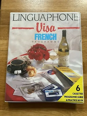 Vintage Linguaphone Visa French Programme - Books And Cassettes Language Lessons • £10.50