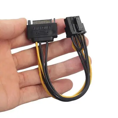 £3.08 • Buy SATA 15 Pin Male To 8 Pin 6+2 PCI-Express PCIe Video Graphic Power Cable. G4O1