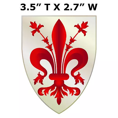 Florence / Firenze Medieval Coat Of Arms Car Truck Window Bumper Sticker Decal • $2.99