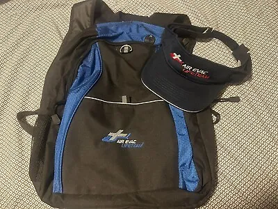 Air Evac Lifeteam Backpack And Golf Hat Cap EMS Medevac Medical Helicopter Combo • $20