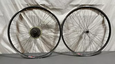 Trek Matrix 8-Speed 32-Spoke Aluminum 700C Wheelset Shimano RM40-8 Hubs LOOK • $84.95