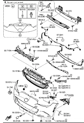 New Genuine Mazda MX-5 Front Bumper Tow Hook Cover OE N24350A11BB • $17.78