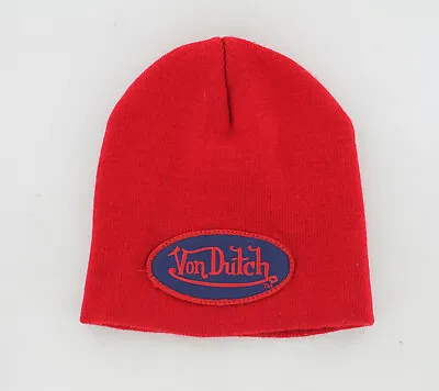 Von Dutch Patch Beanie - Red - Not Worn • $25