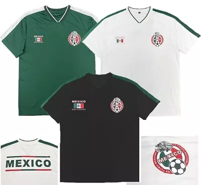 Men's  Mexico Soccer Jersey Football Home Shirt Green White Black NEW • $17.99
