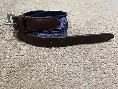 Vineyard Vines Sailboat Belt Blue - Size 32 • $16.99