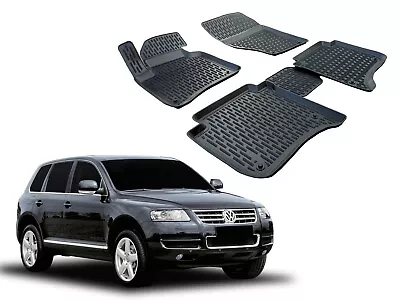 SCOUTT PREMIUM 3D Floor Liners Mats Tray Fits VW Touareg 2010-2017 FULL SET • $89