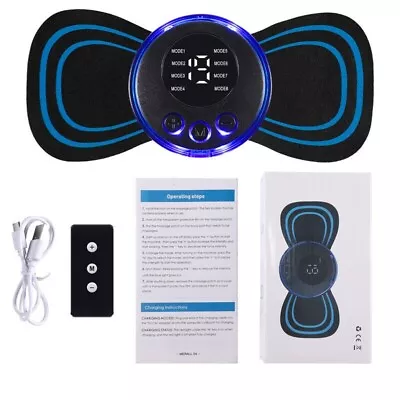 EMS Pulse Tens Mini Massager Full Body Pain Relief Muscle Relaxation 1 Remote • $8.99
