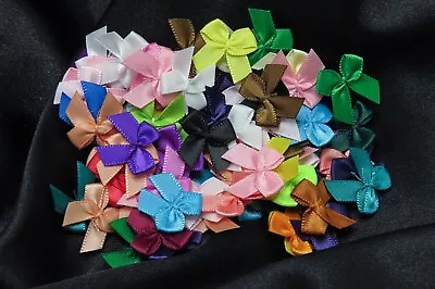 Mini Ribbon Bows Measure 5/8  (16mm) Across X 5/8  (16mm) High Approx 25 Or 100 • $4.40