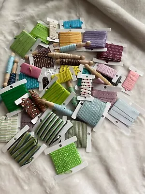 Mixed Lot Of Craft Ribbon - Assorted Different Colors And Sizes - Mostly New • $9.99