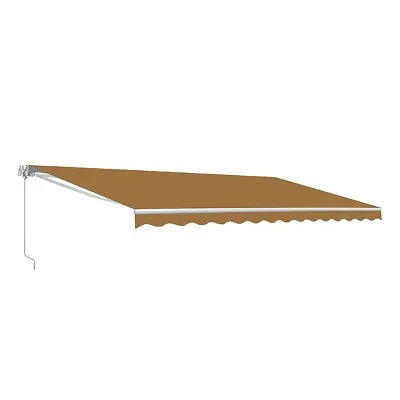 Retractable Awning 20 Feet Motorized Patio Awning Power Sun Shade Deck Canopy • $599.94