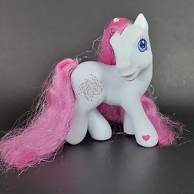 My Little Pony Star Swirl G3 White Pink Tinsel Firework Hasbro MLP 2002 • $8.50