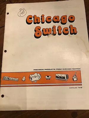 Vintage Chicago Switch Catalog • $20