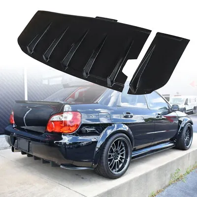 Fit For 04-17 Subaru Impreza Rear Lower Bumper Lip Diffuser Black ABS Pastic • $91.46