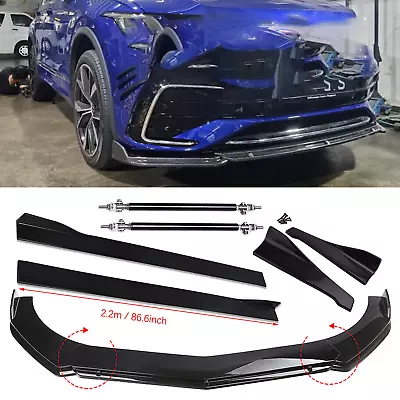 $69.99 • Buy Front Rear Bumper Lip Spoiler Splitter Body Kit Side Skirt For VW Tiguan R Line
