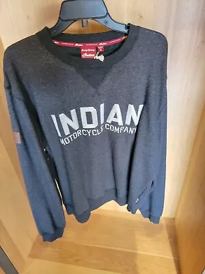 Indian Motorcycle Men's Charcoal Logo Sweatshirt 286979014 3XL • $94.22