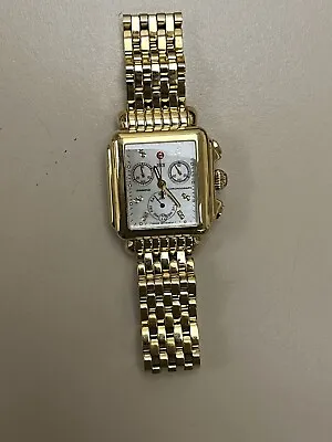 MICHELE Deco Gold Women's Watch • $699