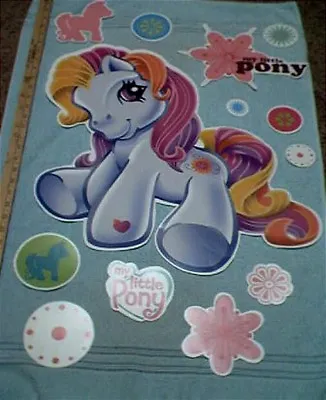 MY LITTLE PONY Wall Stickers MURAL 13 Decals 22.5 X20  MLP Horse Wall Decor • $9.95