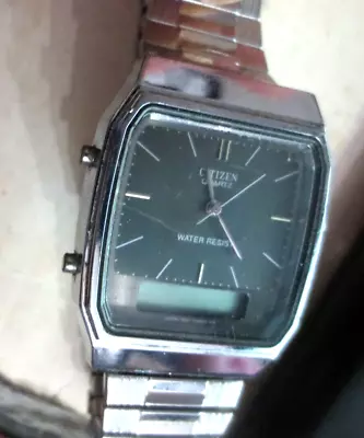 Citizen Analog Digital T011-312619 KA Quartz Men’s Wrist Watch Japan • $23.99