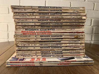 Mechanix Illustrated Magazine Lot Of 21 Issues 1950s-1970s • $49.99