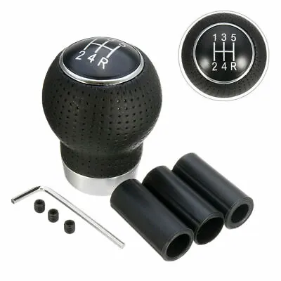 5 Speed Universal Car Manual Shift Knob Gear Stick Shifter Knob Lever PU Leather • $16.98