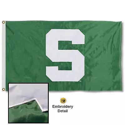 Michigan State University Embroidered And Appliqued Nylon Flag • $38.95