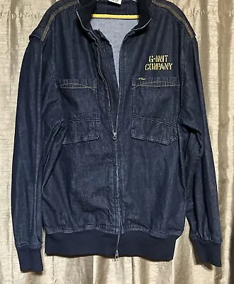 G Unit Tools Of The Trade Men's XL Heavy Dark Denim Jean Jacket.   B-20 • $65