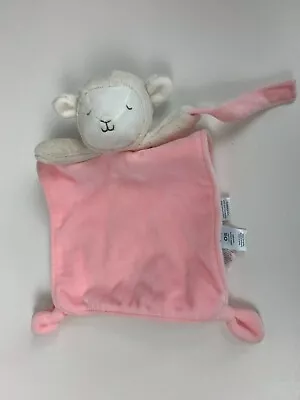 Carters Lovey Security Blanket Girls Pink Lamb Pacifier Holder Rattle Easter  • $13.45