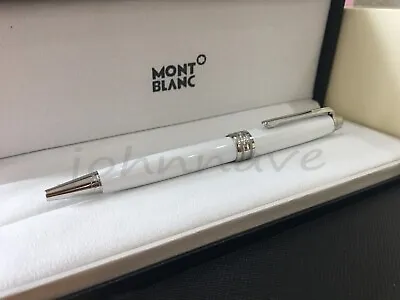 Mont Blanc Meisterstack 164 Series Midnight White Ballpoint Pen With Box • $102.50