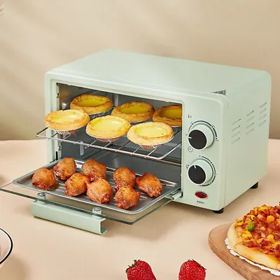 12L 800W Electric Oven Grill Toaster Bake Compact Oven Timer Breakfast Maker AU • $47.50