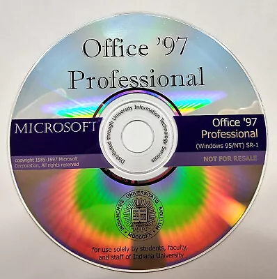 Microsoft Office 97 Full Professional Version CD Product Key Included • $19.95