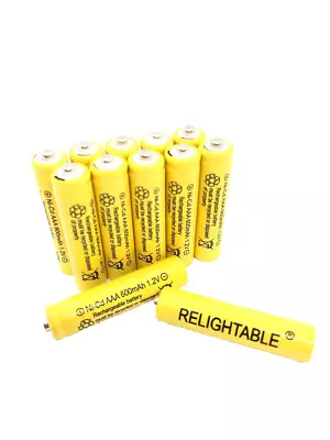 12 Pcs Rechargeable NiCd AAA 600mAh Ni-Cad Batteries For Solar-Powered Light B12 • $10.99