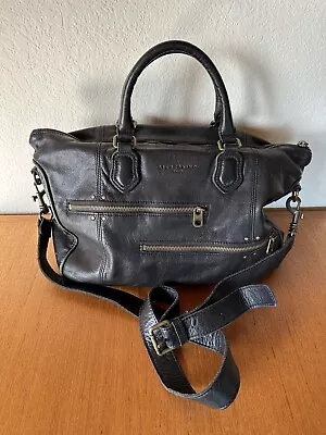 Liebeskind Berlin Black Leather ESTHER Convertible Satchel Crossbody Bag Purse • $54.99