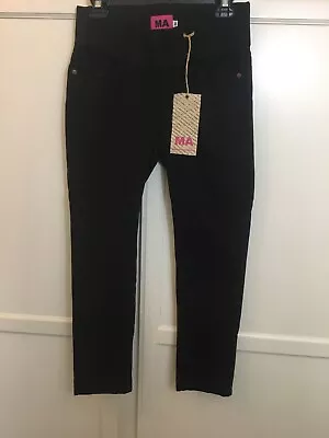 Maternal America Women's Maternity Skinny Capri Jean Black Sz.Med • $10