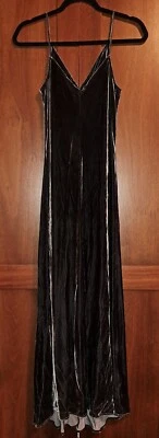 $200 • Buy SCANLAN THEODORE Aus 10, BNWT, Velvet Bias Slip Dress, Grey / Saturne, RRP $360