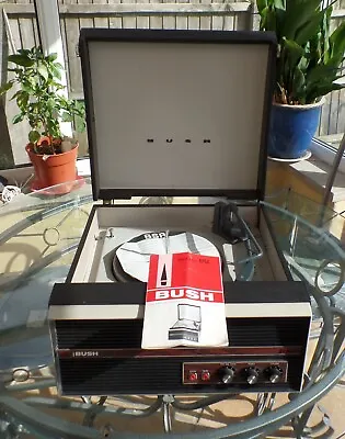 VINTAGE BUSH RP50 RECORD PLAYER 1960s WORKS SEE VIDEO For Vinyl 45-78 Rpm Stylus • £99.99